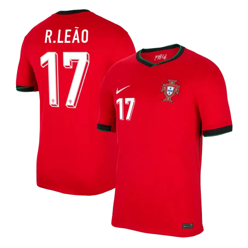 R.LEÃO #17 Portugal Domicile Maillot de Foot Euro
