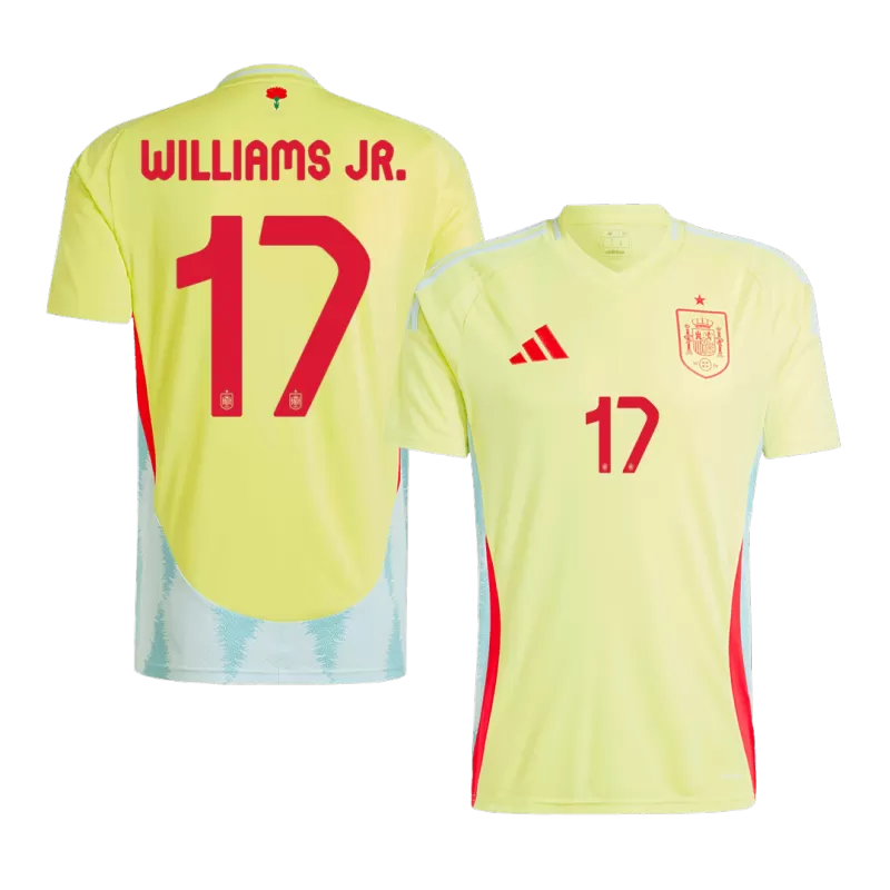 Williams Jr. n° 17, maillot extérieur de l'Espagne, Euro