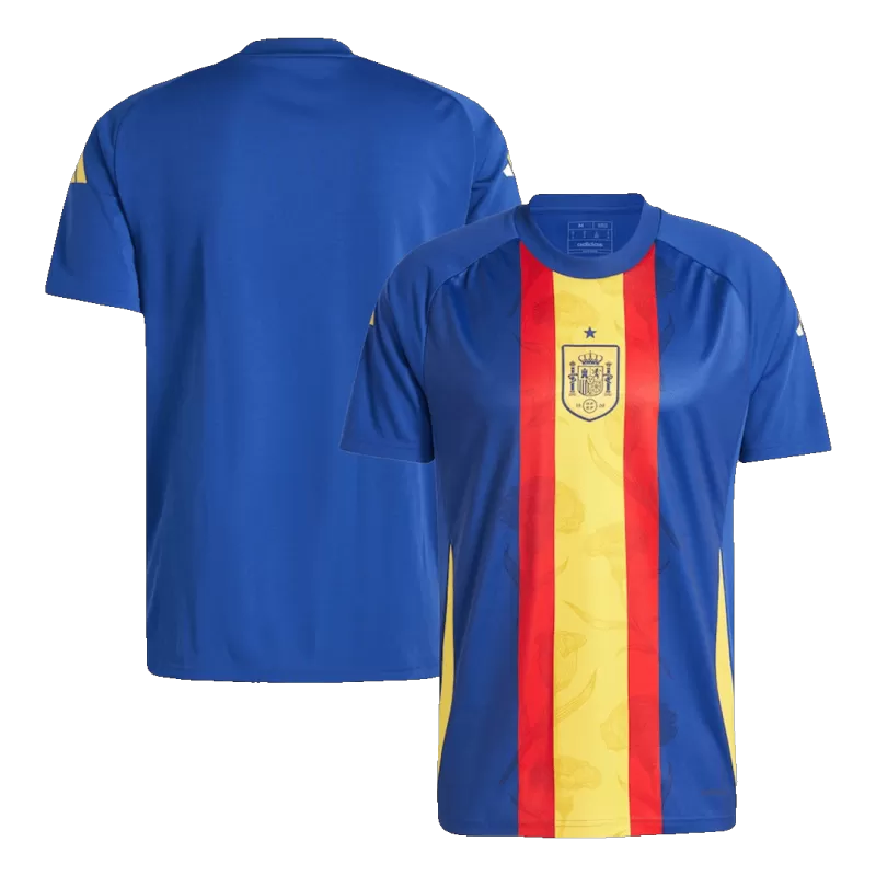 Maillot de football d'avant-match de l'Espagne Euro