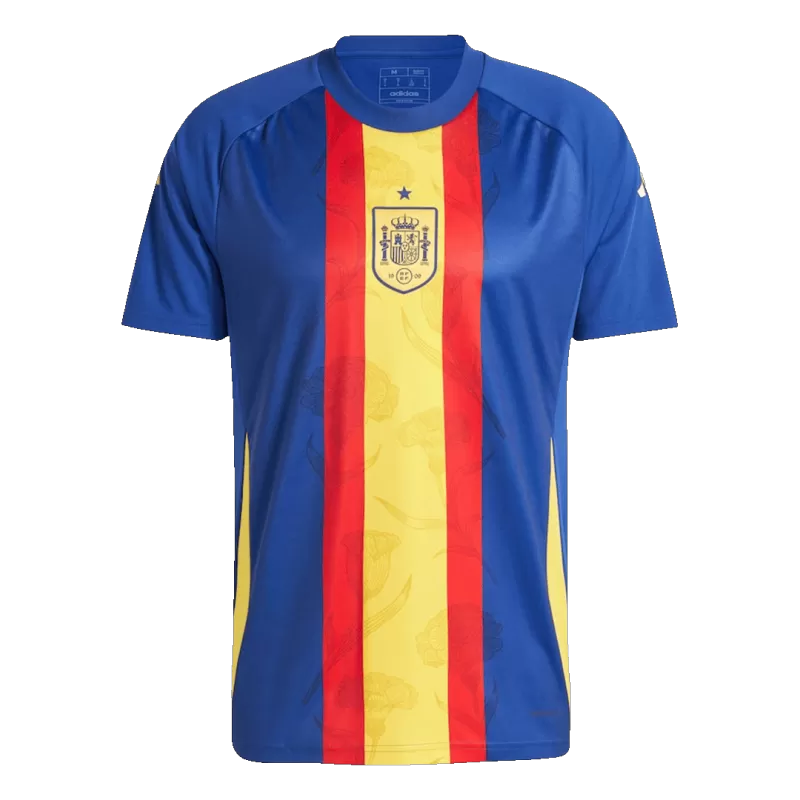 Maillot de football d'avant-match de l'Espagne Euro