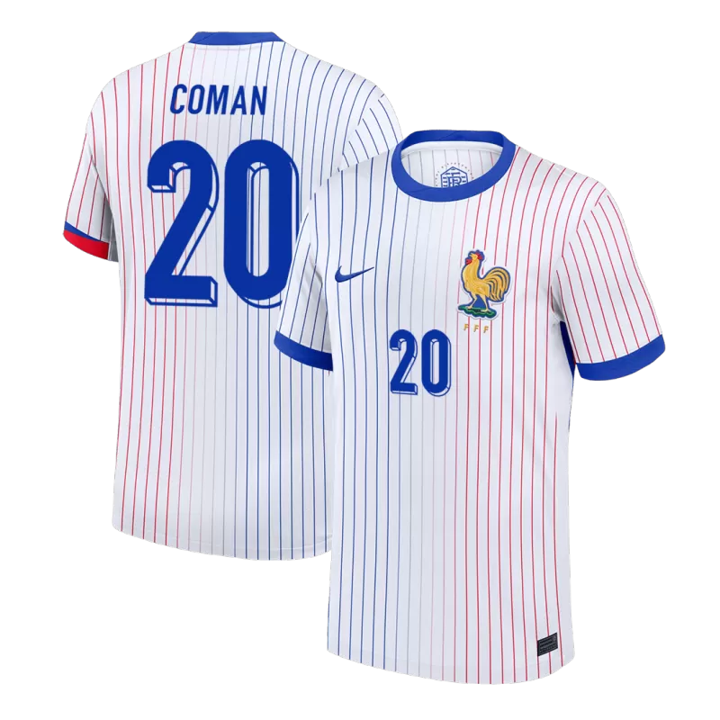 Maillot de football extérieur COMAN n° 20 France