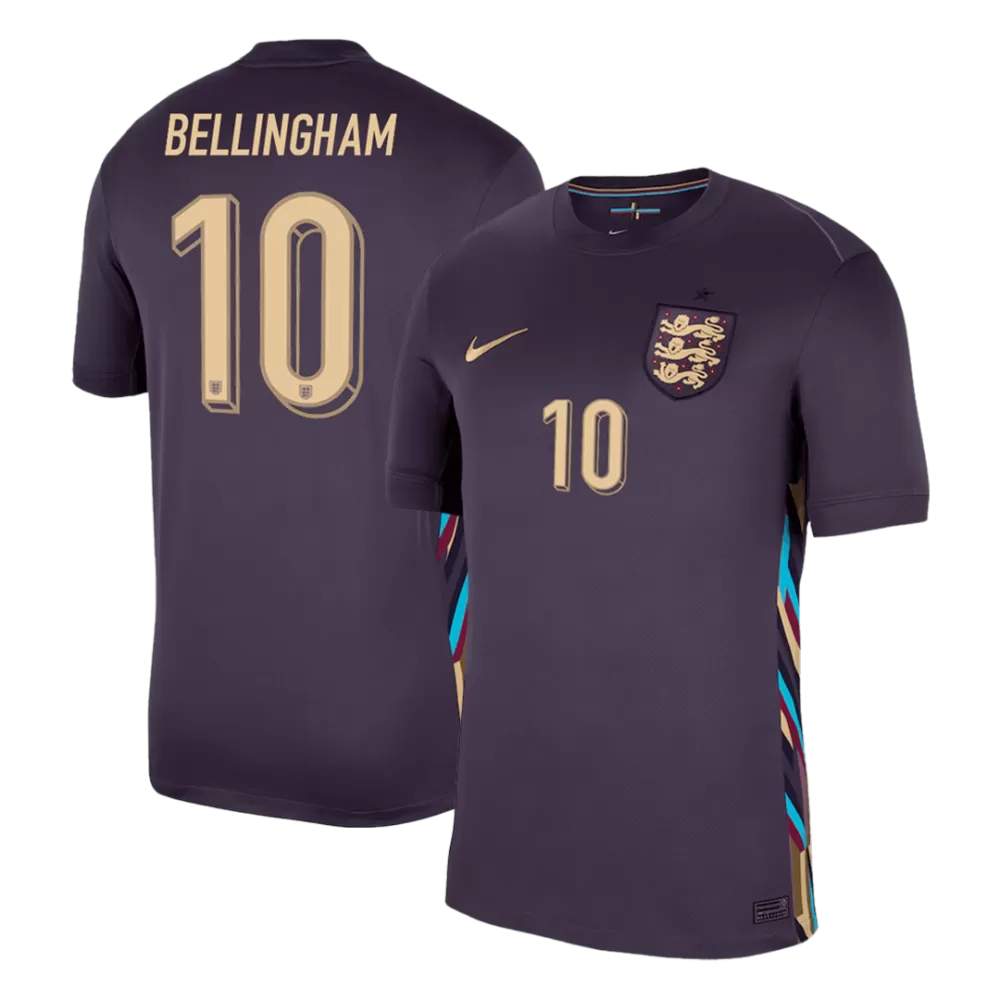 Maillot de football BELLINGHAM #10 Angleterre à l'extérieur
