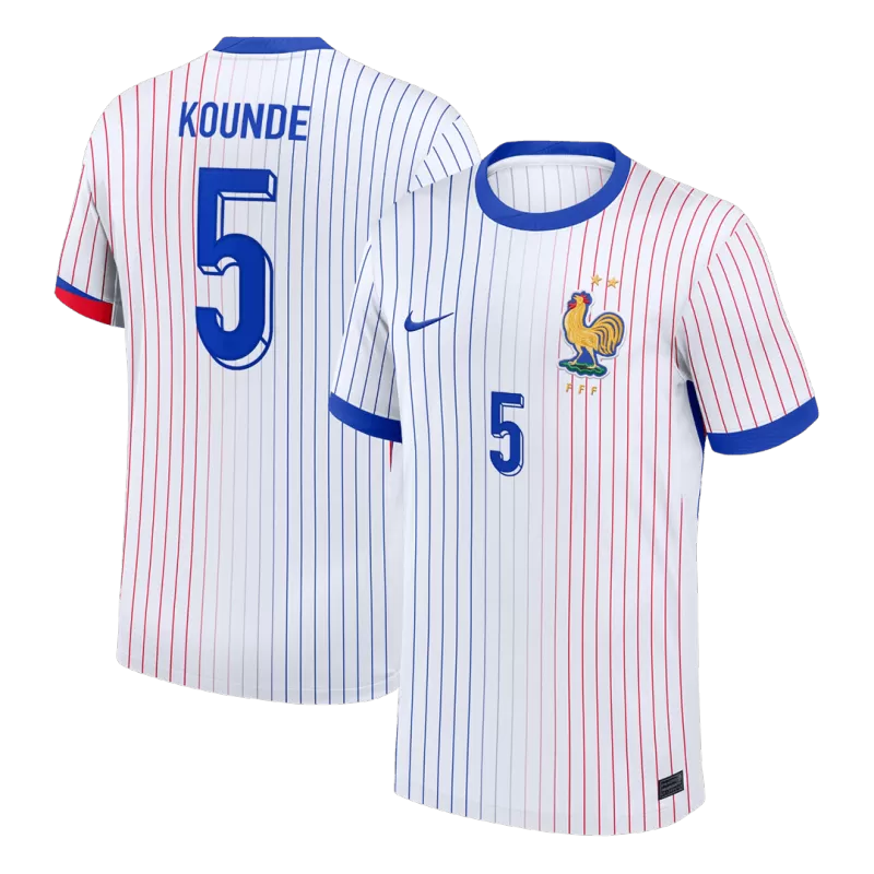 Maillot de football extérieur de l'équipe de France KOUNDE #5